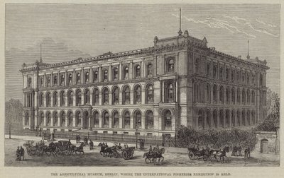 El Museo Agrícola, Berlín, donde se celebra la Exposición Internacional de Pesca de Frank Watkins